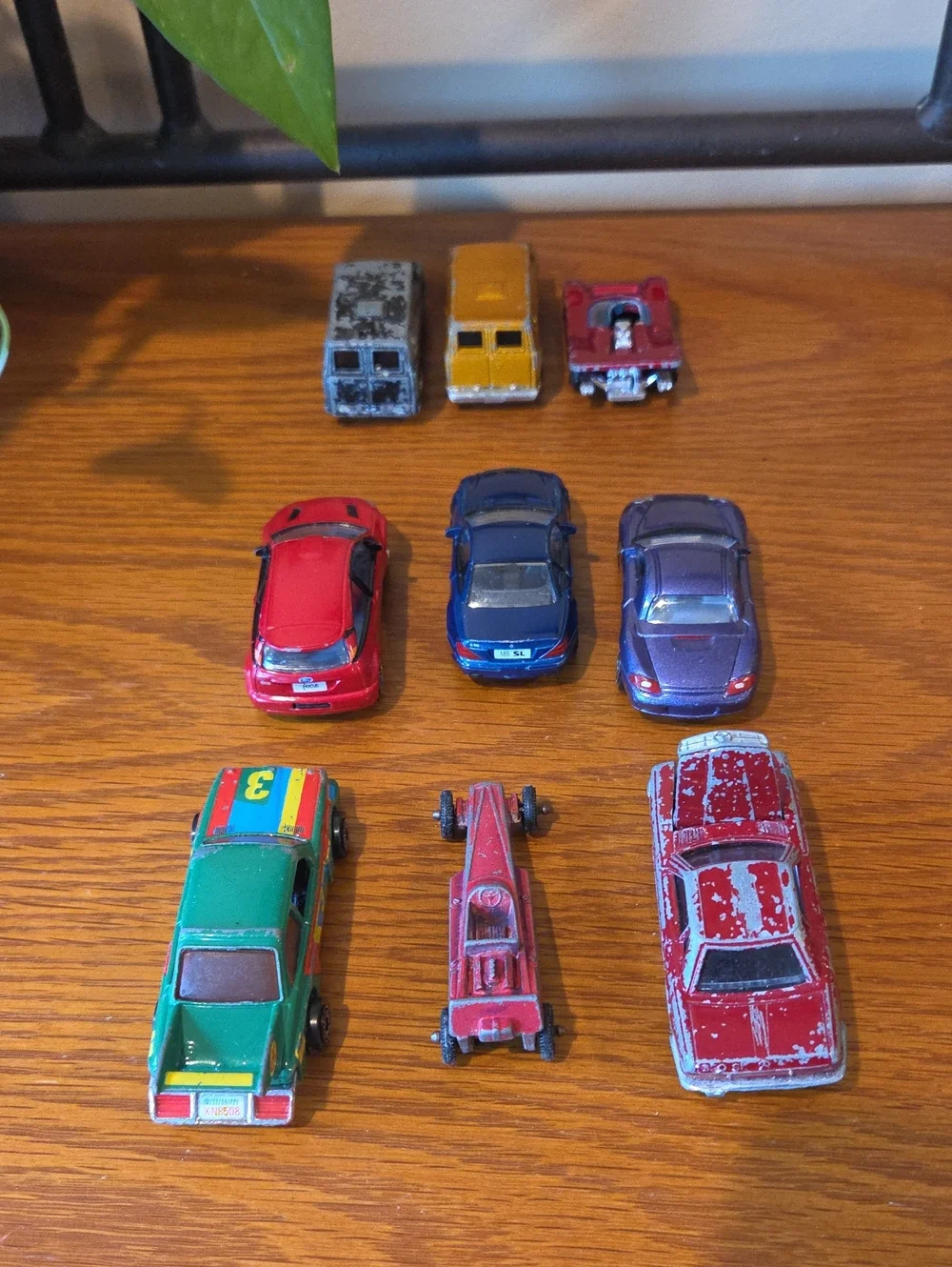Vtg (9) Various Diecast Vehicles- ERTL, Tootsie Toy, Hong Kong Stamped, Real Toy